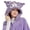 purple, variant on Cute Cinnamoroll Kuromi Hooded Cape Cloak Wearable Blanket Hoodie Winter Warm Shawl Mantle Flannel Pajamas