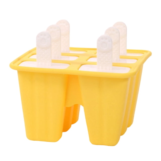 Grade 6-Cavity Silicone Set with Sticks for Homemade Ice and Desserts