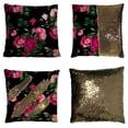 thumbnail image 1 of ABPHQTO Funda de almohada de lentejuelas de sirena reversible con flor rosa roja, funda de cojín para decoración del hogar, 50x50 cm ABPHQTO FishPillow-SL-42-20x20, 1 of 2