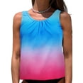 thumbnail image 1 of BIKINX Tankini Top Black Swimsuit Tops for Women Modest Tummy Control Swim Tops Plus Size Bathing Suit Top S-XXXL No Bottom Swimwear, 1 of 4