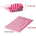 thumbnail image 3 of Sacs en cellophane Transparents à Rayures Rouges pour Bonbons, Sacs en Plastique pour Friandises, Lot de 50, 3 of 4