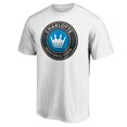 thumbnail image 2 of Men's Fanatics White Charlotte FC Primary Logo Team T-Shirt, 2 of 3