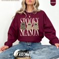 thumbnail image 4 of Spooky Season Sweatshirt, Leopard Ghost Sweatshirt, Camo Ghost Sweatshirt, Checkered Ghost Crewneck, Halloween Ghosts Sweatshirt, 4 of 6