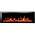 thumbnail image 3 of Litedeer Homes Electric Fireplace Insert ZEF78VA Litedeer Latitude II Wall Mounted Electric Fireplace with App, Amber 58 inch, 3 of 5