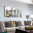 thumbnail image 2 of Canvas Wall Art For Living Room Modern Inspiration Wall Decor For Bedroom Office Wall Decoration Black And White Painting Yellow Landscape Wall Pictures Prints Artwork Home Decor 3 Piece, 2 of 6