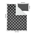 thumbnail image 5 of Gray Checkerboard Duvet Cover and Pillowcase Set for Single Bedding, Bedroom Accessories for Kids Teens, 5 of 5