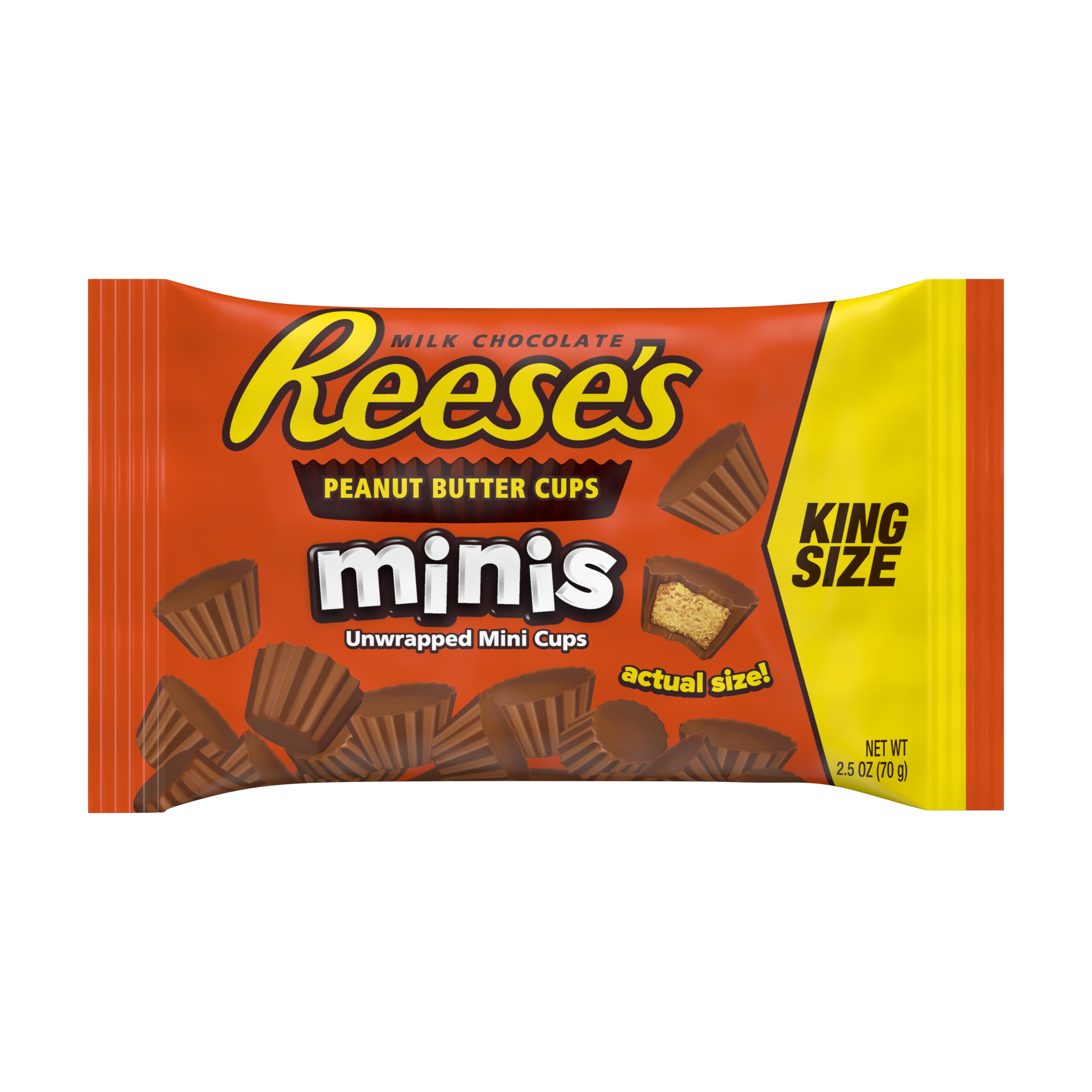 Reese's, Peanut Butter Cups Chocolate Candy Minis, 2.5 Oz