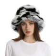 thumbnail image 1 of Fuzzy Bucket Hat Windproof Ultra-Thick Super Soft Non-Fading Ear Protection Women Winter Warm Faux Fur Hat, 1 of 10