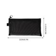 thumbnail image 7 of Hvmvliv Pencil Pouch Nylon Pencil Case Transparent Mesh Pencil Bag Large Capacity Zipper Storage Bag Special Portable Pencil Bag Stationery Bag Black, 7 of 7