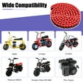 thumbnail image 4 of Red 35 Chain Compatible with Mini Bike Coleman CT100U CC100X Baja DB30 Motovox MBX10 MBX11 Predator 79cc 97cc 100cc Mega Moto MM-B80 Powersports Parts 140 Link 35 Chain Breaker, 4 of 9
