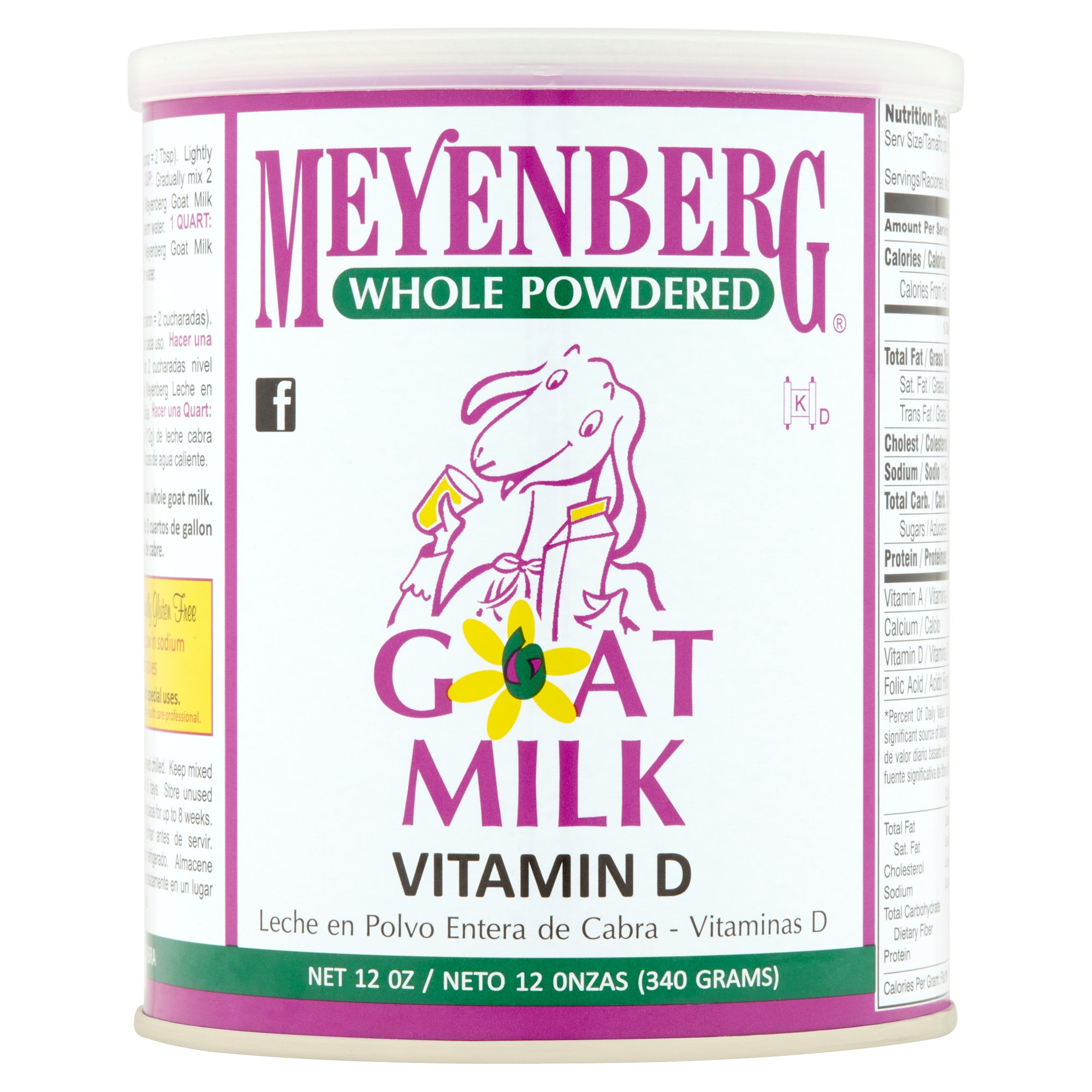 Meyenberg Whole Powdered Goat Milk, 12 oz by Jackson-Mitchell, Inc.