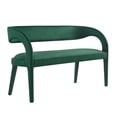 thumbnail image 2 of Modway Pinnacle Performance Velvet Accent Bench in Green, 2 of 9