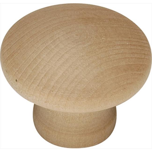 1.25 In. Natural Woodcraft Unfinished Wood Knob