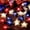 A, variant on CELNNCOE Outdoor 5 ft Battery LED Patriotic Rattan Star String Lights