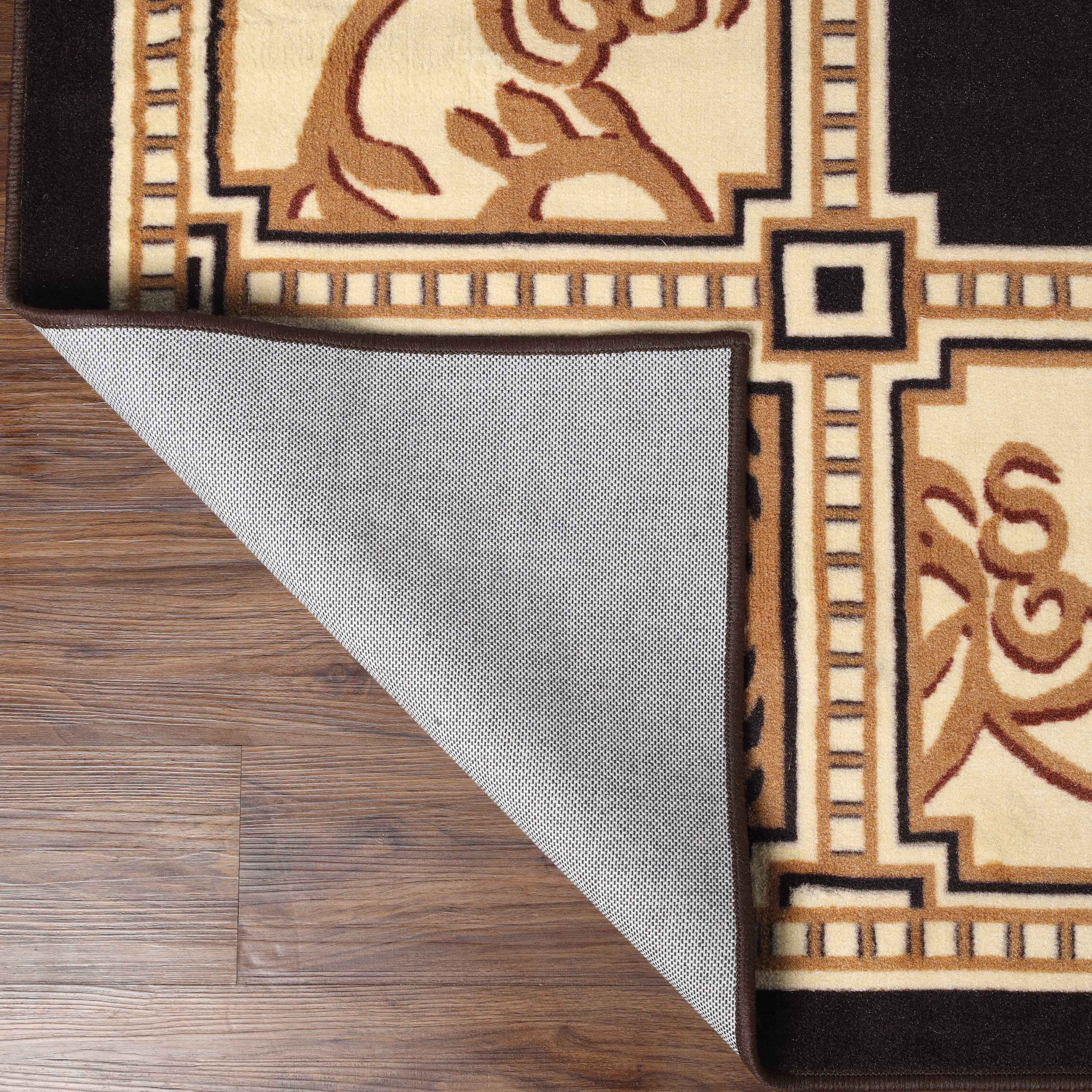 Superior Oversized Medallion Indoor Area Rug, 12' x 15', Coffee
