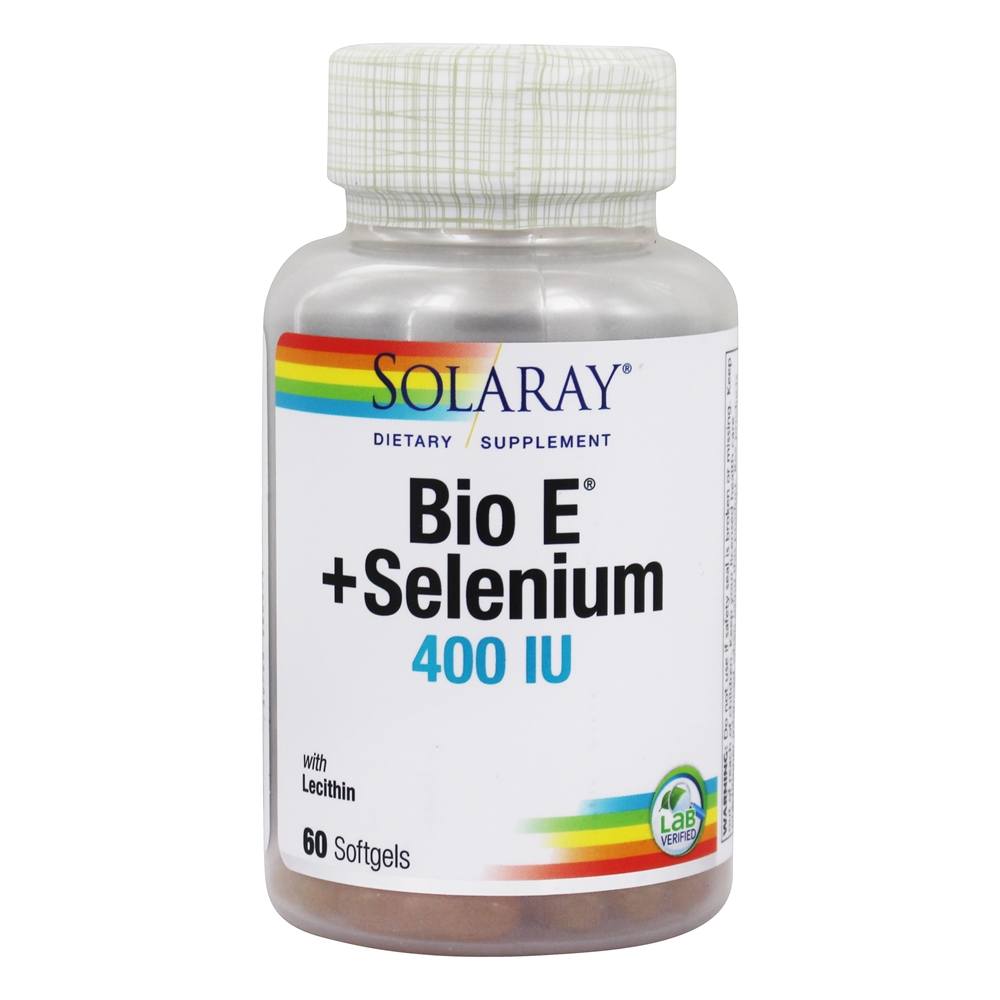 Solaray Bio Vitamin E with Selenium 400IU Healthy Cardiac Function
