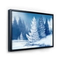 thumbnail image 3 of Designart 'Snow Covered Trees With Dreamlike Spruce Forest' Lake House Framed Canvas Wall Art Print, 3 of 5