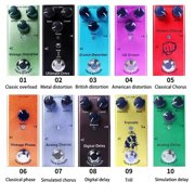 Compact Guitar Effects Processor Single Type 9V Electric Guitar Effect Pedal Musical Instrument Accessories Enduring
