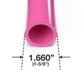 thumbnail image 2 of 1-1/4" Size Furniture Grade PVC Pipe, 40", Pink (3-Pack), 2 of 2