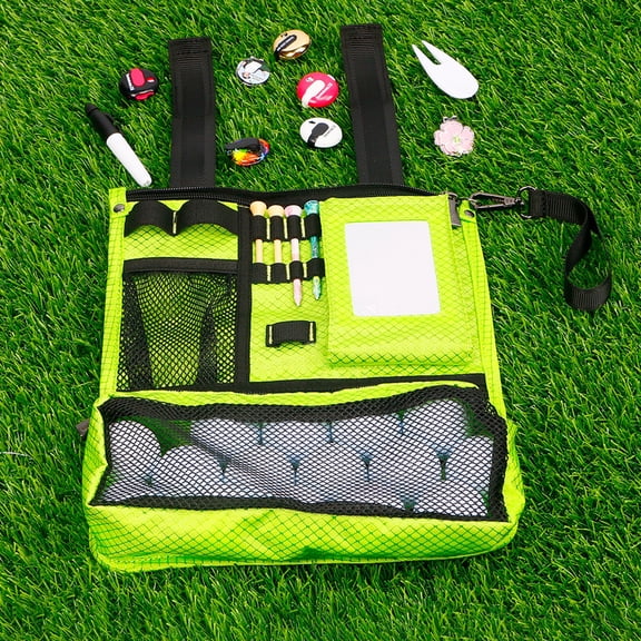 Golf Accessory Pouch - Golf Pouch Bag, Golf Tee Pouch Bag | Golf Pouch Organizer Bag, Foldable Golf Ball Storage Bag, Multi Pockets Golf Pocket for Gloves, Cellphone