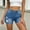 #3Light Blue, variant on MYAOYI Womens Jeans High Waisted Ripped Denim Shorts Stretchy Frayed Raw Hem Casual Jean Shorts with Pockets