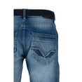 thumbnail image 5 of CULTURA Men's Cultura Belted Denim Shorts, Blue, 40, 5 of 6