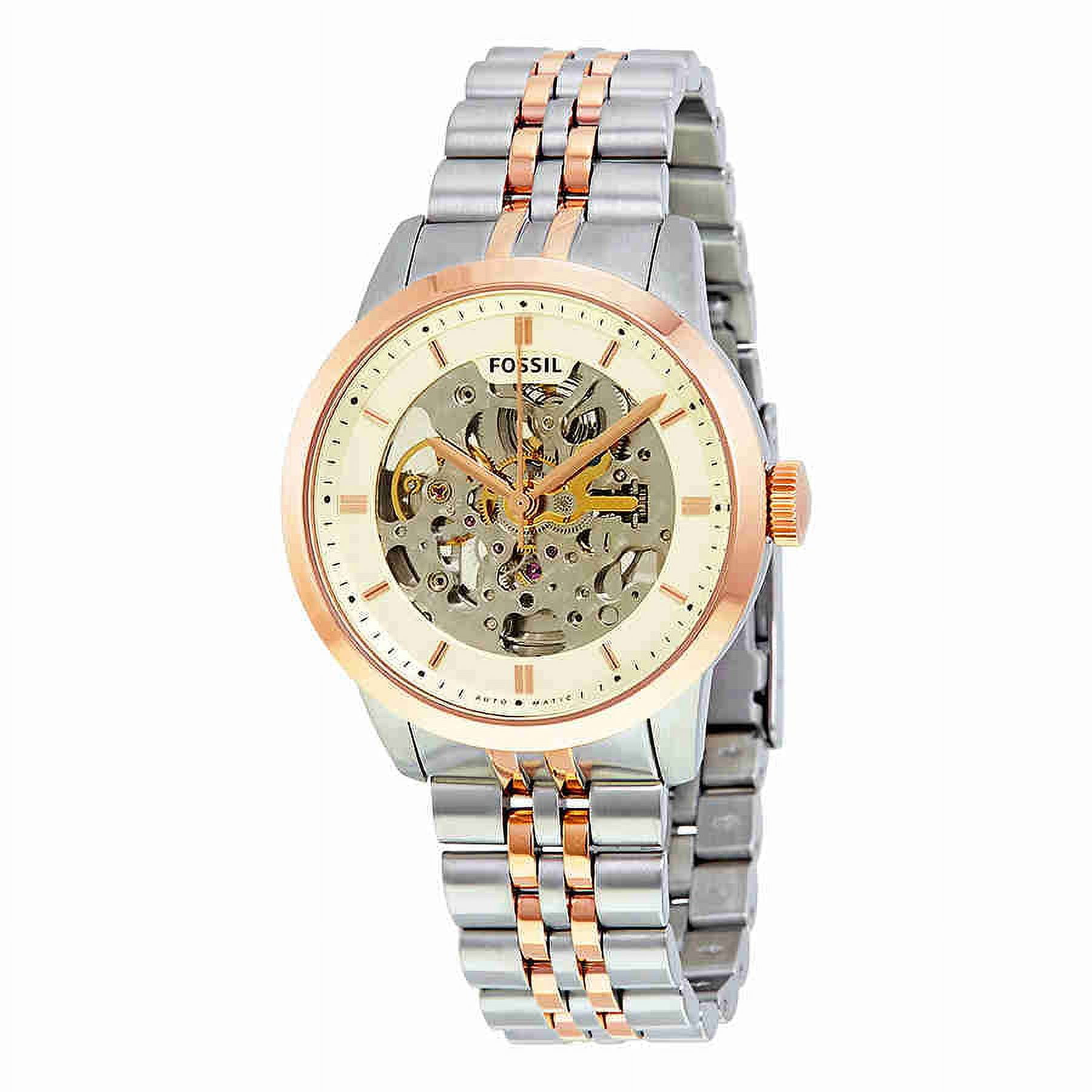 Fossil Townsman Automatic Brown Skeleton Dial Men