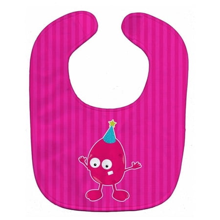 Birthday Monster Pink Baby Bib