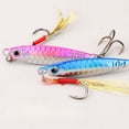 thumbnail image 3 of 3PC BIQIANWO Fishing Lures Iron Plate Fish Scale Pattern Long Casting Professional Design Bass Catfish Minnow Simulation Perfect kicking action, 3 of 9