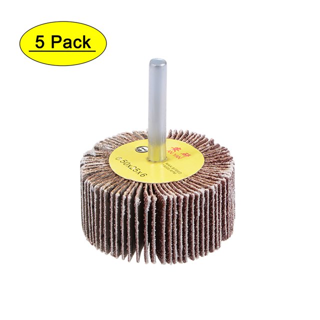 Unique Bargains 2 Inch Flap Wheels Shank Mounted Sanding Disc Abrasive Wheel 80 Grits 5 Pcs