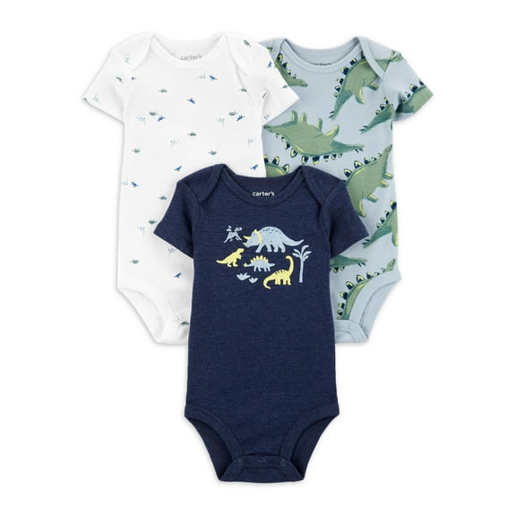 Carter's Child of Mine Baby Boy Bodysuits, 3-Pack, Sizes Preemie-18 Months