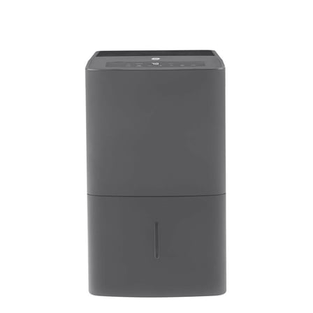 GENERAL ELECTRIC 50-Pint Portable Dehumidifier with Built-In Pump, Gray, Factory Reconditioned