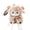 A001- Pink, variant on Plush Keychain Lamb Stuffed Animal with Lace Trim Yellow Ribbon Pearl Detail Blue Eye Blush Face Accessory Charm for Daily Carry Gifting