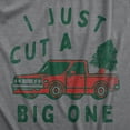 thumbnail image 2 of Mens I Just Cut A Big One T Shirt Funny Xmas Tree Fart Joke Tee for Guys Graphic Tees, 2 of 9