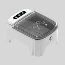 EHJRE Automatic Timed Cat Feeder Cat Timed Feeding for Kittens Dry Food Small Dogs Grey