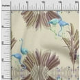 thumbnail image 2 of oneOone Cotton Jersey Beige Fabric Tropical Flamingo Craft Projects Decor Fabric Printed By The Yard 58 Inch Wide, 2 of 4