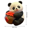 thumbnail image 2 of Cute Panda Resin Desktop Ornament Decorative Figurine For Home Living Room Birthday, 2 of 3