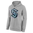 thumbnail image 2 of Women's Gray Seattle Kraken Primary Logo Pullover Hoodie, 2 of 3