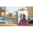 thumbnail image 2 of Ahgly Company Machine Washable Indoor Square Industrial Modern Burnt Pink Area Rugs, 7' Square, 2 of 7