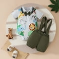 thumbnail image 2 of Jamsmile Newborn Boys Outfit Sets Short Sleeve Cartoon Romper Bodysuits with Suspenders Shorts Infant Boys Clothes Sets, 9-12 Monthss, 2 of 8