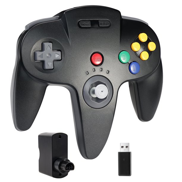 Luxmo Wireless N64 Controller, 2.4GHZ Remote Game Joystick Controller