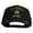 Black, variant on U.S. Army Veteran Military Embroidered Solid Cotton Twill 5 Panel Prostyle Snap Cap - Navy OSFM