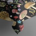 thumbnail image 3 of Red Mushroom Flower Black Pattern Rectangle Tablecloth 60"x84",Waterproof Polyester Rectangle Table Cloth, Wipeable Spillproof Polyester Tablecloth for Dining, Camping, Indoor and Outdoor, 3 of 5