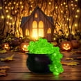 thumbnail image 6 of Green Light Bubble Witch Cauldron DIY Set Halloween Decorations Indoor LED Light Up Bubbling Cauldron Pot Witch Cauldron for Table Mantle Kitchen Party Home Decor, 6 of 6