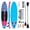Pink Blue, variant on EDX 10.6 ft Inflatable Stand Up Paddle Board, 33" Wide SUP with Paddle, Pump, Fins, Leash & Carry Bag, Non-Slip Stable Board for Adults & Beginners, Blue White