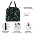 thumbnail image 3 of KLL Little Fish Skeleton Print Insulated Lunch Bag Women, Reusable Cute Tote Lunch Box for Adult & Men, Leakproof Cooler Lunch Bags for Work Office Travel Picnic, 3 of 5