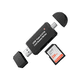thumbnail image 1 of Lector De Tarjetas Lector De Adaptador De Tarjetas Otg Micro Usb Usb-a Usb-c Sd Micro Sd Tf Card 5 En 1 Lab.G negro, 1 of 5