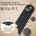 thumbnail image 6 of BSHAPPLUS® 45" Memorial Wind Chimes for Outside, Heavy Duty Black Chimes with 6 Large Deep Tone Aluminum Tubes for Loss of Loved One,Home Garden Hanging Decor, 6 of 11