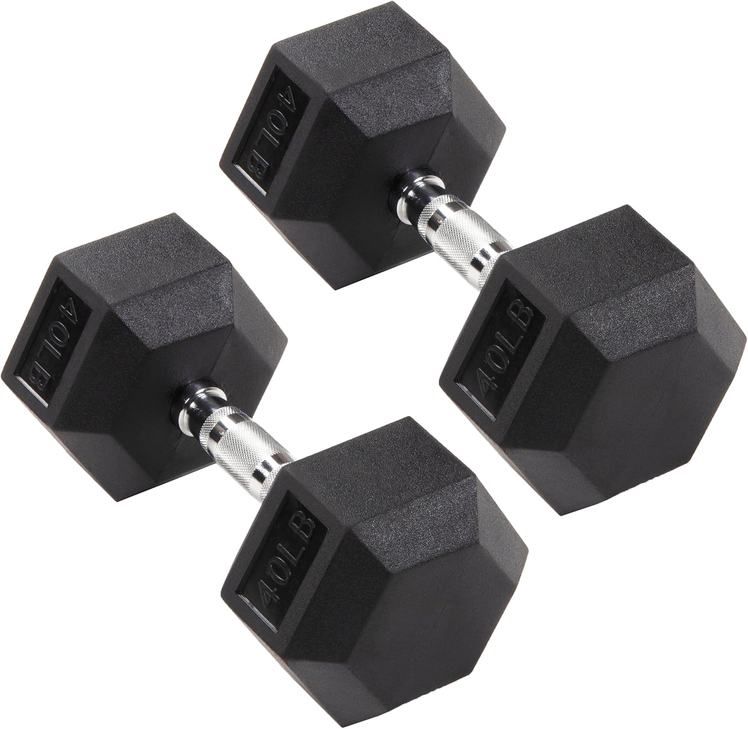 ASDFGH Rubber Coated Hex Dumbbells Hand Weights for Exercises and Fitness Home Gym, 5-50 lbs, Pairs