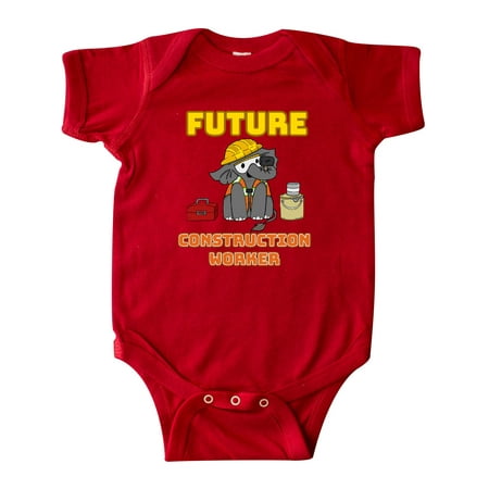 

Inktastic Future Construction Worker with Cute Baby Elephant Gift Baby Boy or Baby Girl Bodysuit